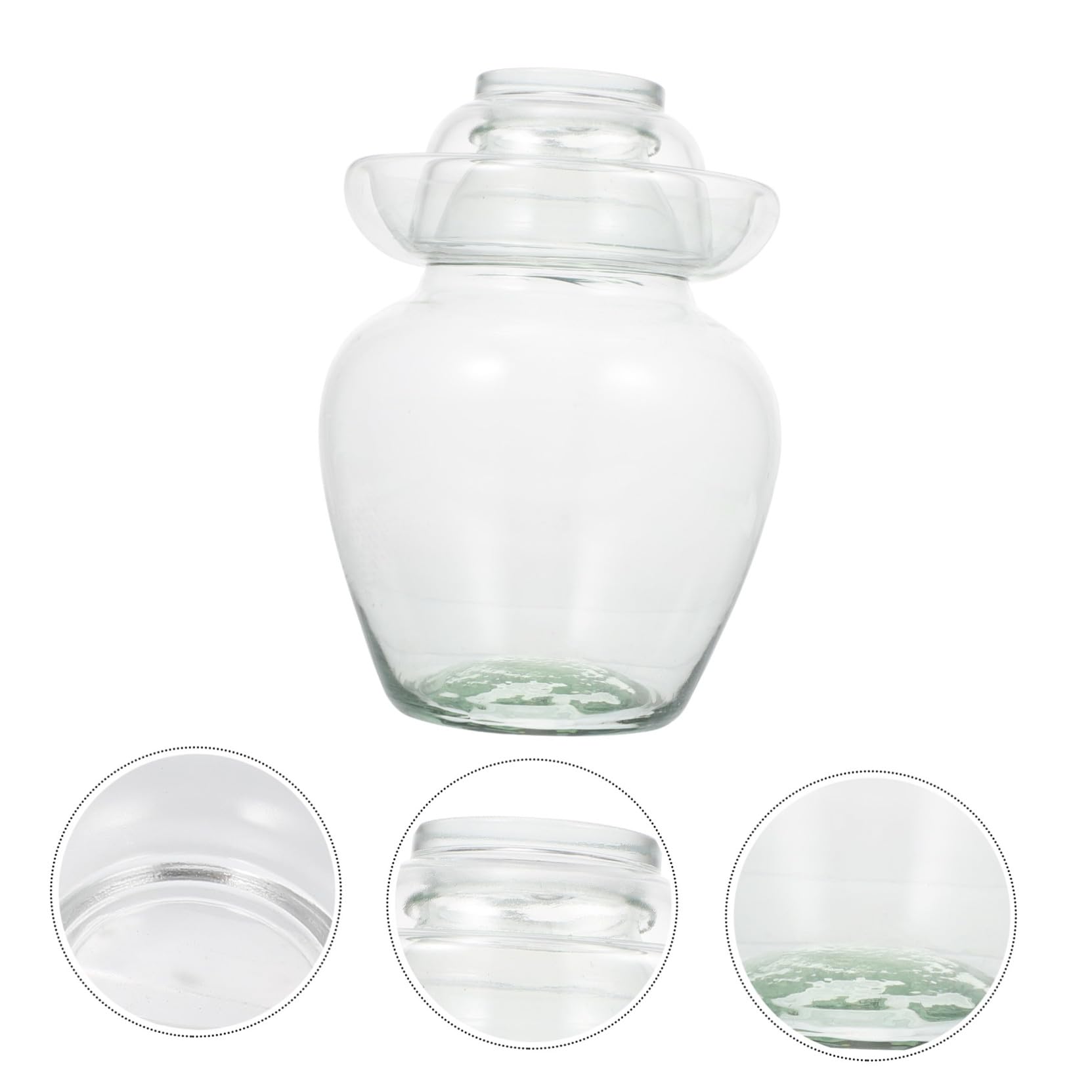 Zerodeko Glas pickledose Groß Sealed Vorratsglas Transparent Küchenaufbewahrung Einmachglas für Gemüse Pickle Can Vorratsdose Bpa frei Frischhaltedose