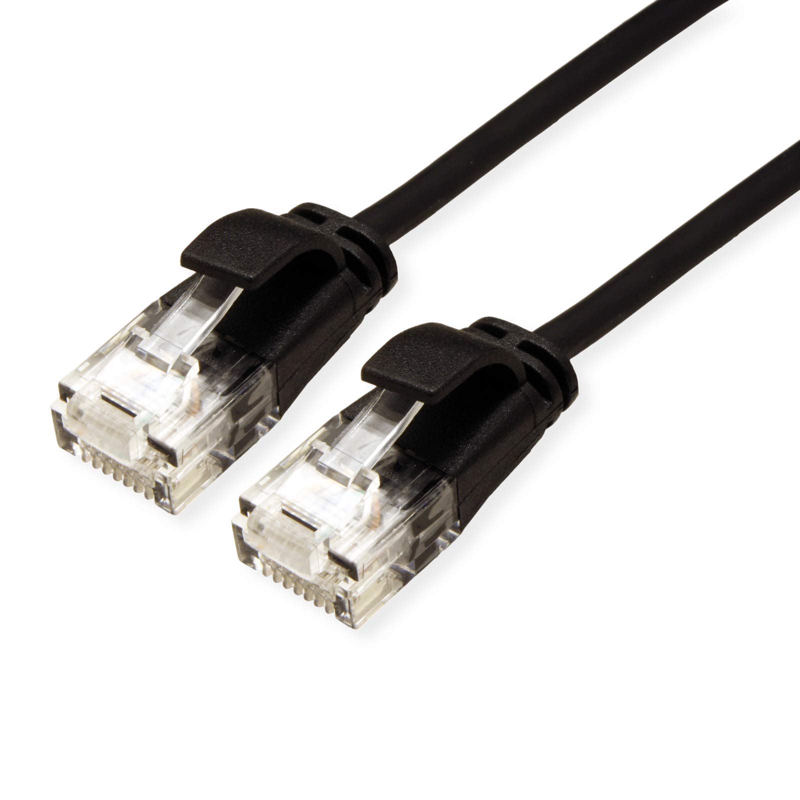 Roline 21.15.3951 RJ45 Network Cable Patch Cable CAT 6a U/UTP 0.30 m Black