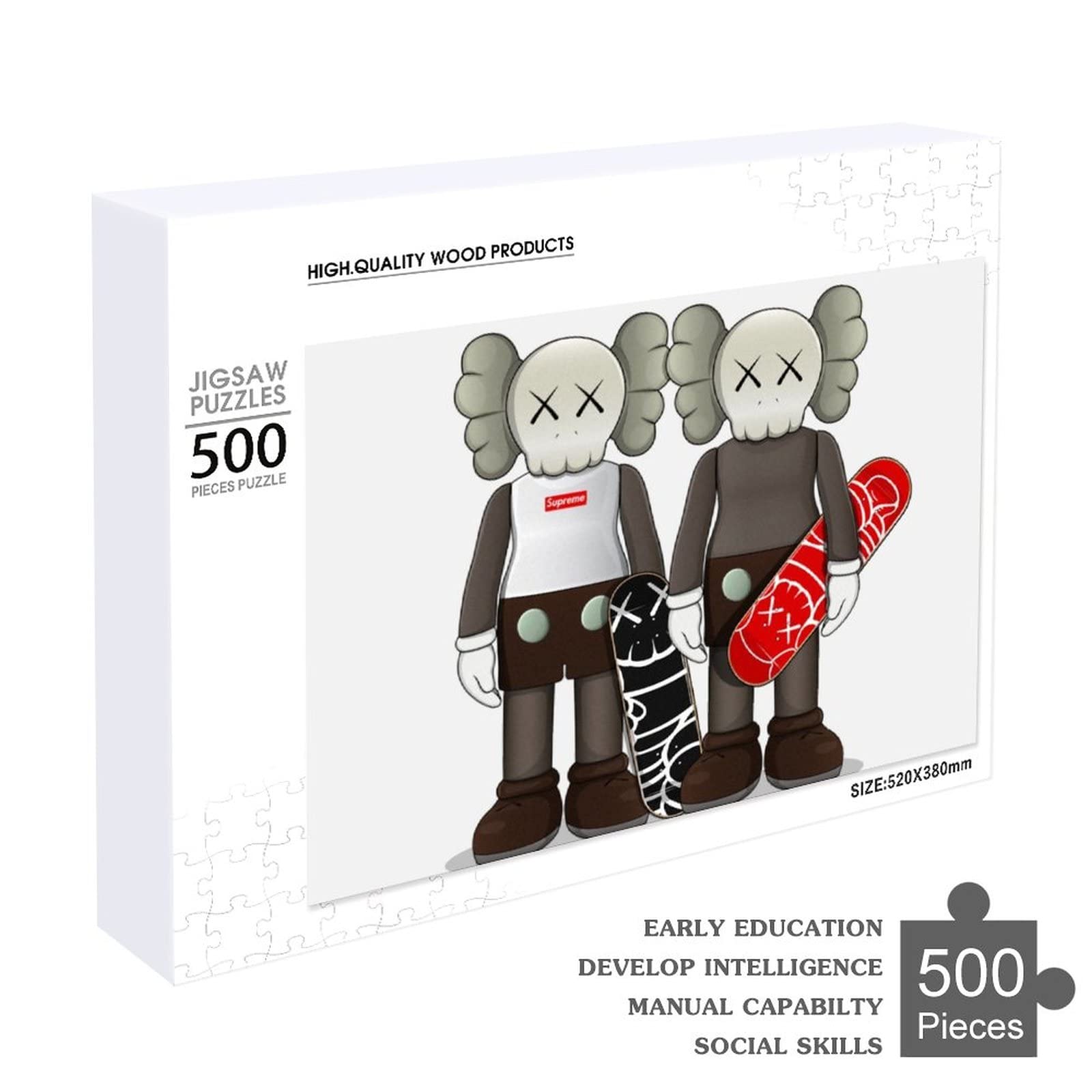 kaws パズル Amazon.co.jp: ジグソーパズル Kaws カウズ Puzzle 知育玩具 カチっと