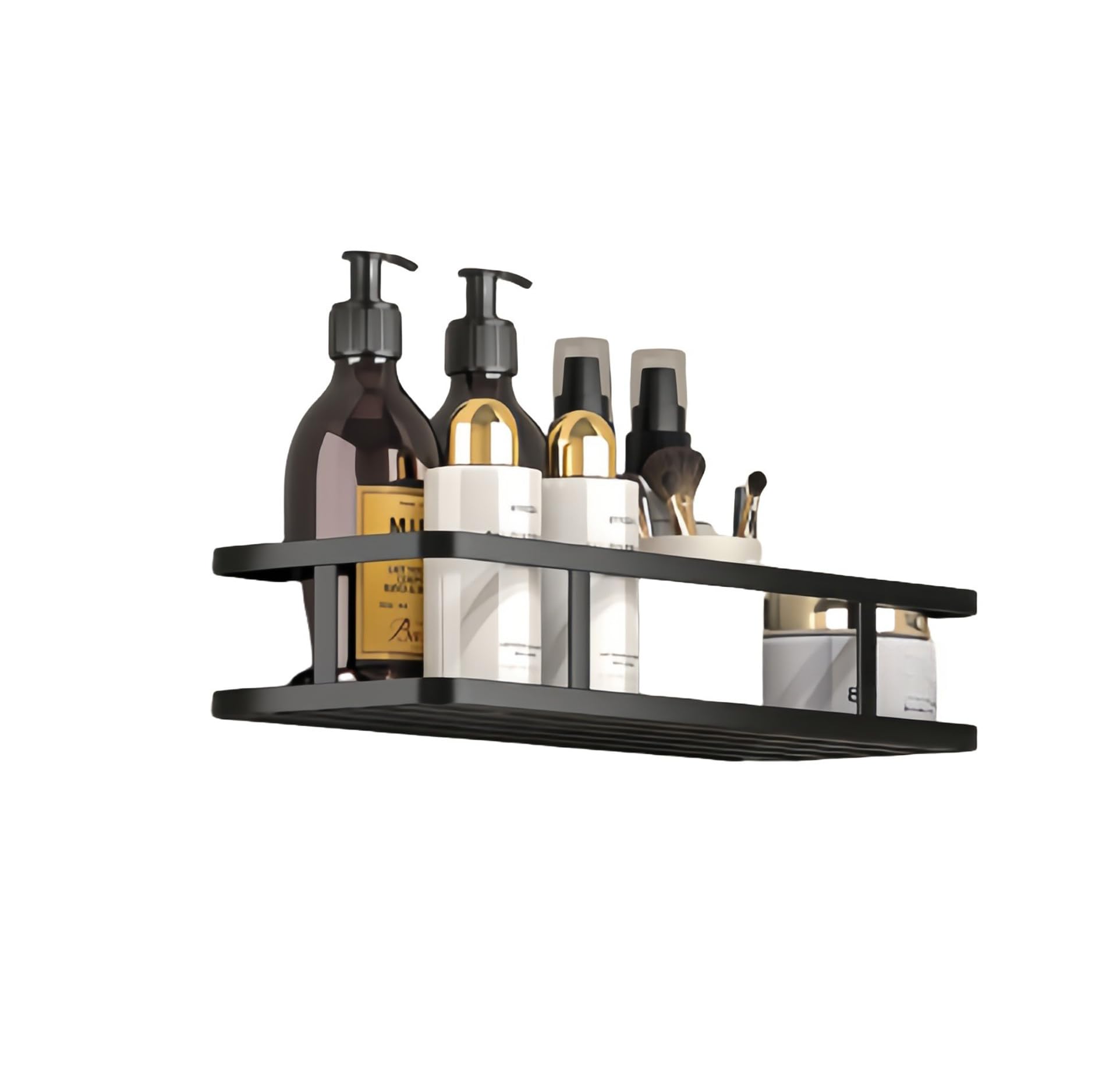 SEIDO Bathroom Shelf Wall Mount - 12 L Shower Caddy with Drainage Holes Adhesive Kitchen Storage Organizer -