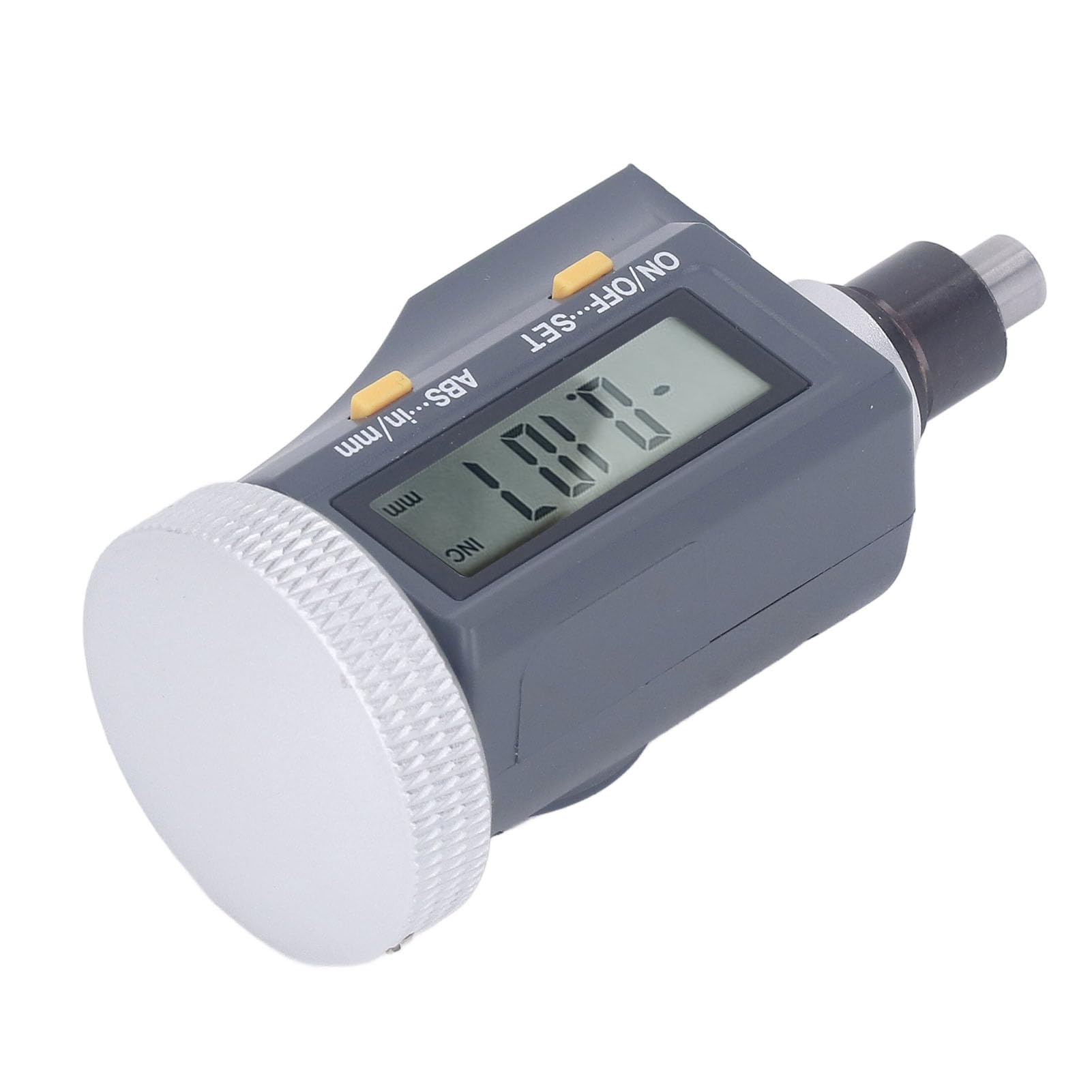 Cabezal de Micrómetro Digital Acero de Aleación ABS Cabezal de Micrómetro Exterior Digital Herramienta de Medición de Bloqueo LCD de 0-15 Mm para Ingeniería de Mecanizado Reparación de