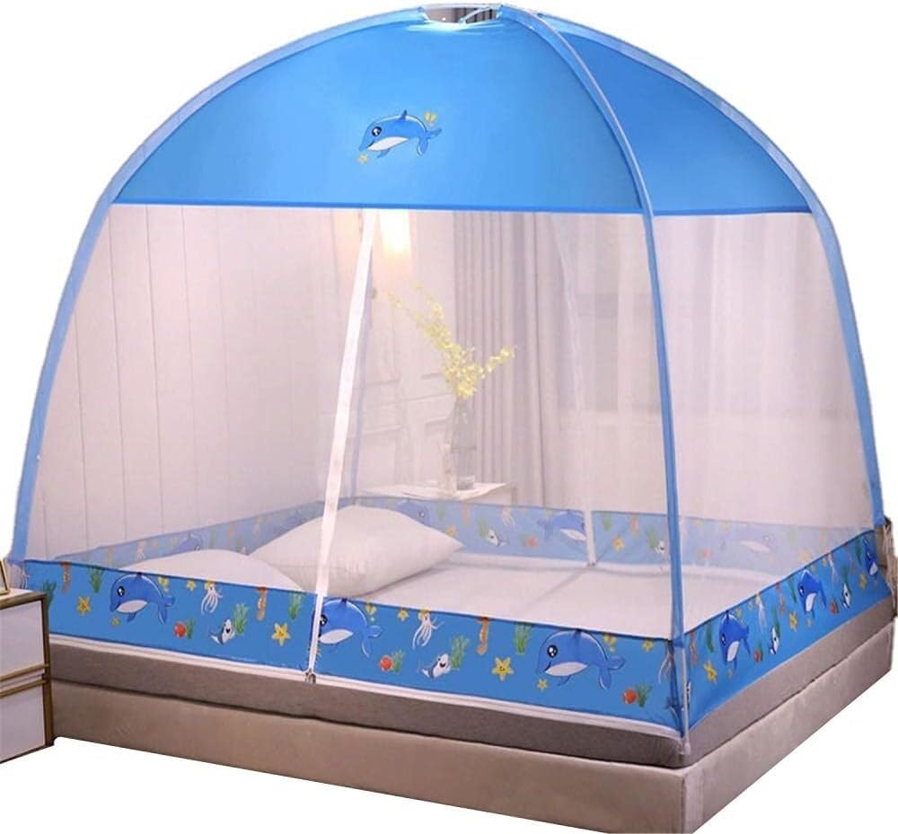 Moustiquaire de lit mailles fines pliable portable tente de lit anti-moustique