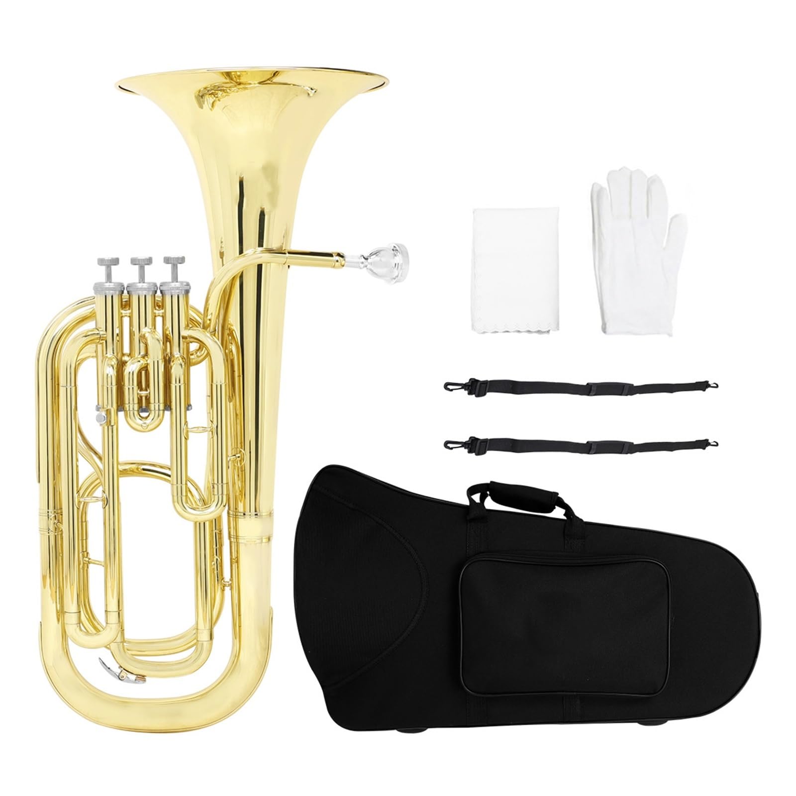 Eufonium Bb Brass Instrument Dęty Blaszany Profesjonalny Do Występów W Tonacji B Dur Eufonium Dla Początkujących(6)