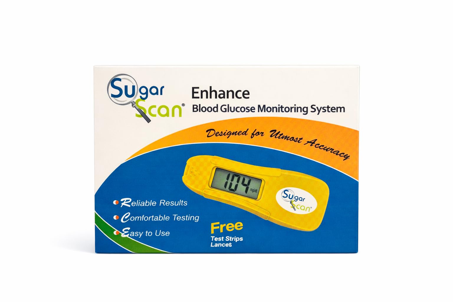 Thyrocare SugarScan Enhance Blood Glucose Monitoring System, Reliable Results, Easy to Use, Includes Free Test Strips and Lancet-picture-13