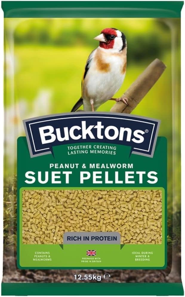 12.5kg Dawn Chorus Mealworm Suet Pellets Amazon.co.uk Garden