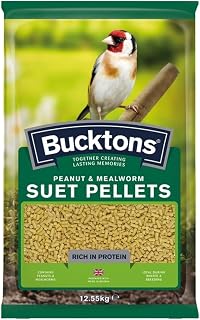 Bucktons Suet Pellets Peanut & Mealworm, 12.55kg