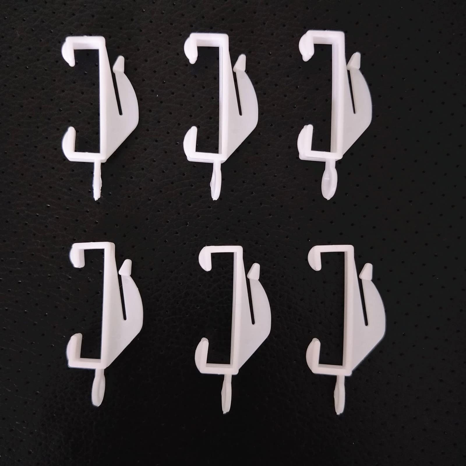 Curtain Hooks, Curtain Rail Glider, Curtain Track Glider, Plastic White Curtains Hooks for Window Curtain, Door Curtain and Shower Curtain