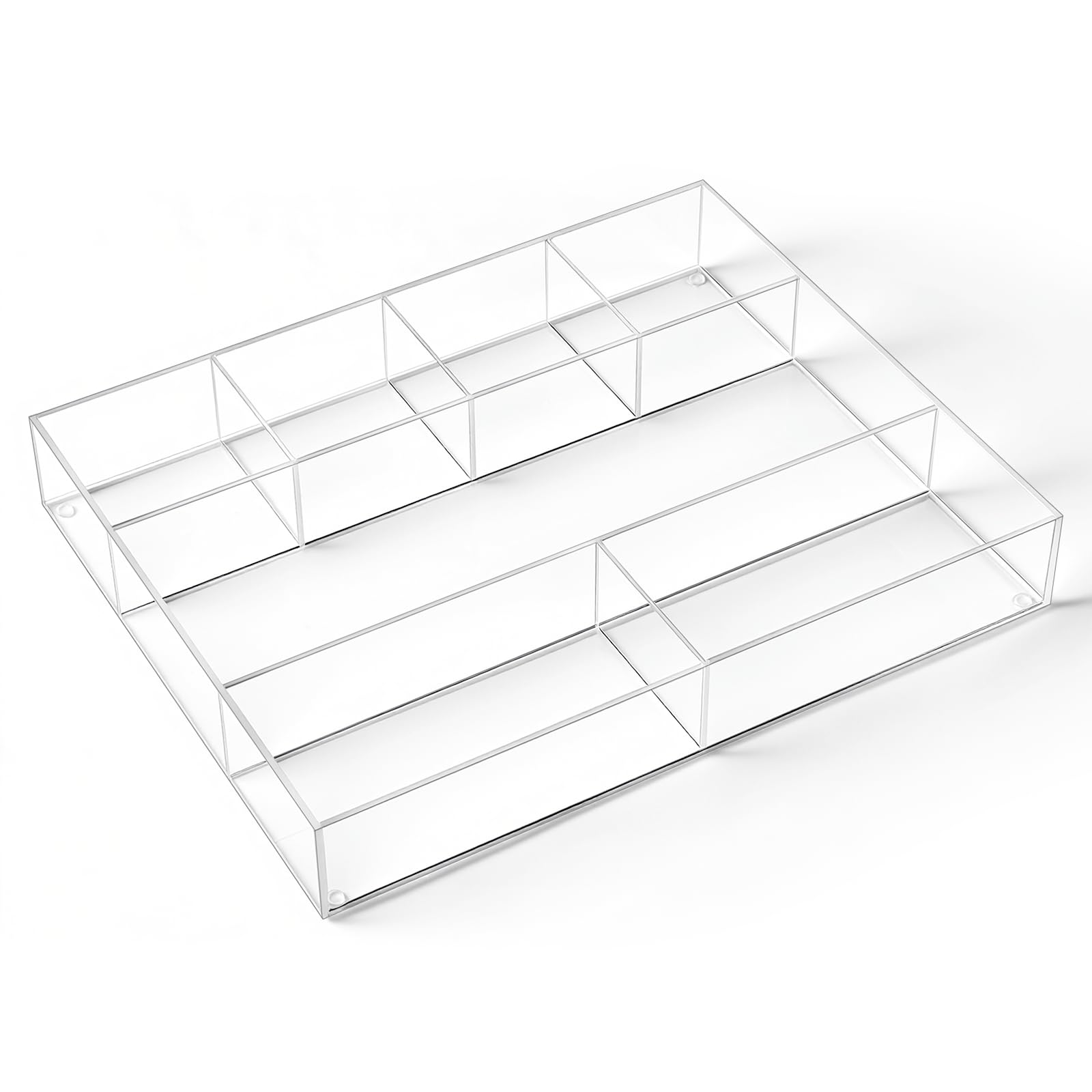 Photo 1 of Briwooody Large Acrylic Desk Drawer Organizer (7 Compartments)