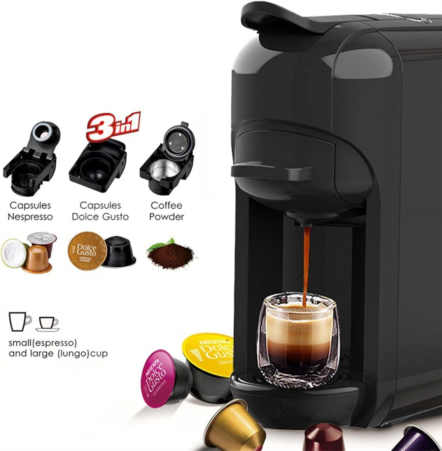 Coffee Machines Coffee Capsules for Coffee Machine Drip Coffee Maker Coffee Powder Semi-Automatic Espresso Machine Home Appliances