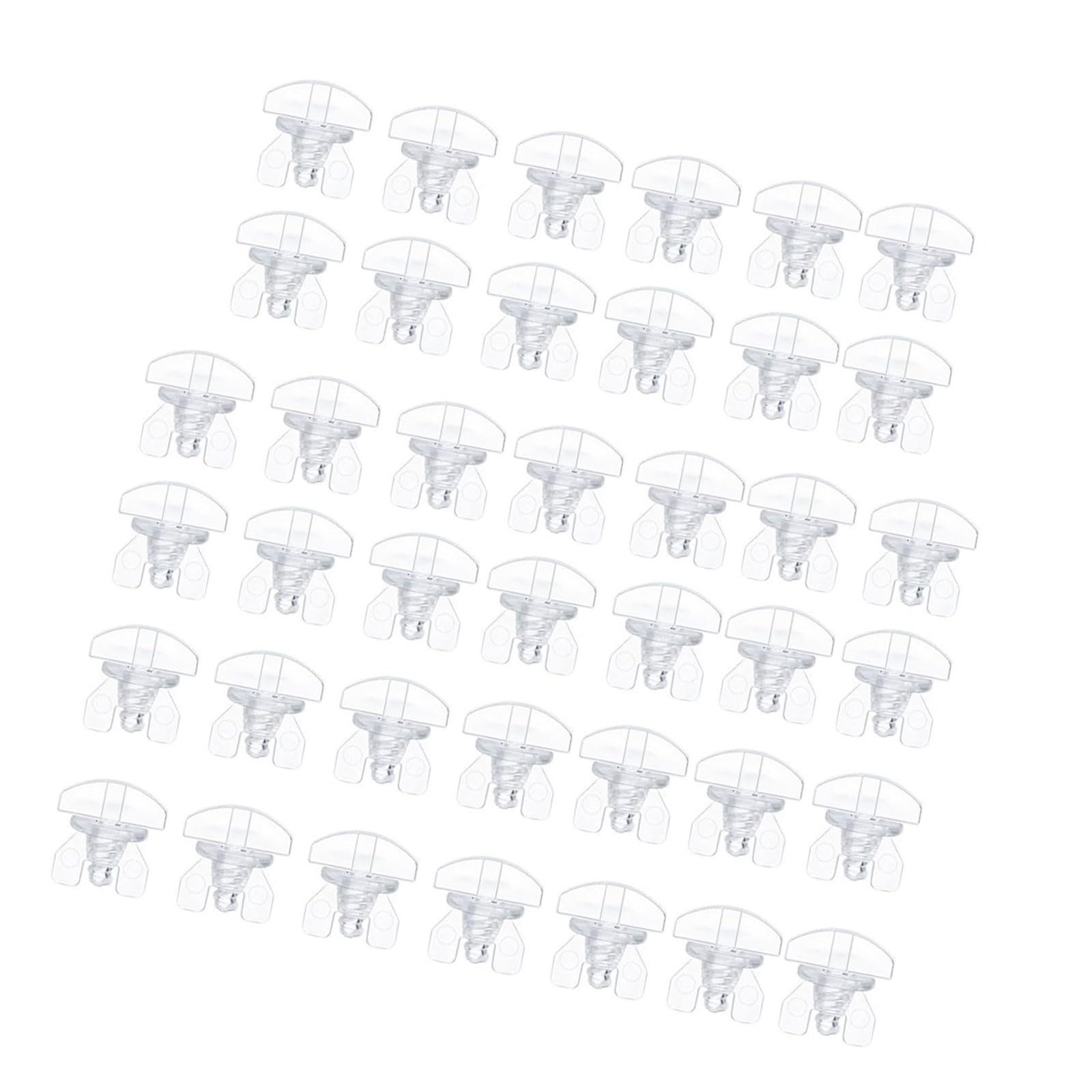 40Pcs Curtain Track Stoppers Replacement Drapery Rails Sliding Gliders Fasteners Rails Accessory Track Stoppers