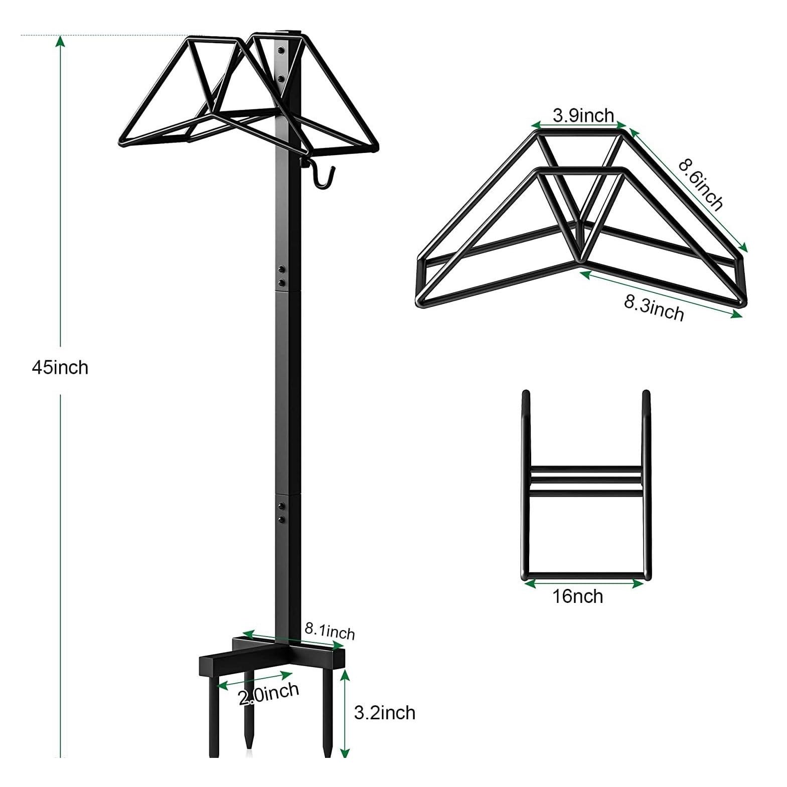 NEBE Soporte para Manguera Soporte for Manguera al Aire Libre, Soporte for de jardín Independiente, estantes Almacenamiento creativos Metal