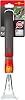 WOLF Garten - multi-star Minis 71AIE002650 Weeding Cultivator with Handle LB-M / ZM 015 Working Width: 7 cm Red