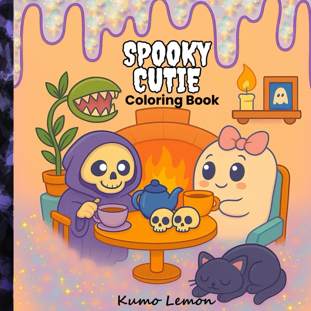 Spooky Cutie: Ghost & Spooky Friends – Kawaii Cozy Coloring Book for Kids, Teens & Adults: Adorable Halloween Ghosts, Cozy Skeletons, Cute Creatures & ... Cutie: Kawaii Haunted Coloring Series)