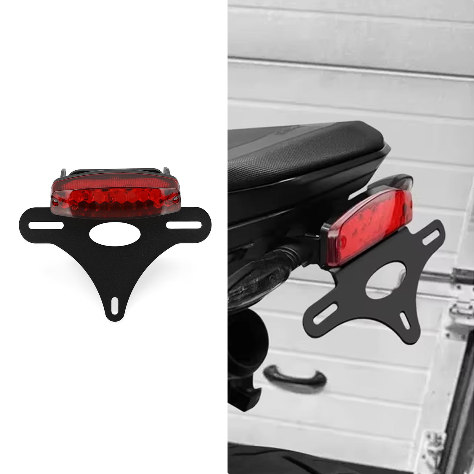 ZHUOWU 790 Duke Support Plaque Moto Court avec Éclairage LED pour 790Duke 2018-2024 890 Duke R 2020-2023 890Duke GP 2022