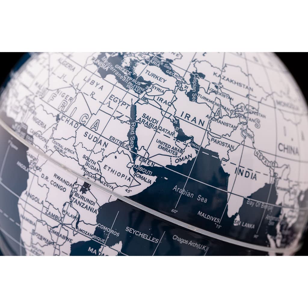 Éducative Globe terrestre décoratif 14 cm/5.5 "Mini Globe décoratif avec support en métal européen Simple créatif petit Globe ornement pour la décoration intérieure Politique/Géographique