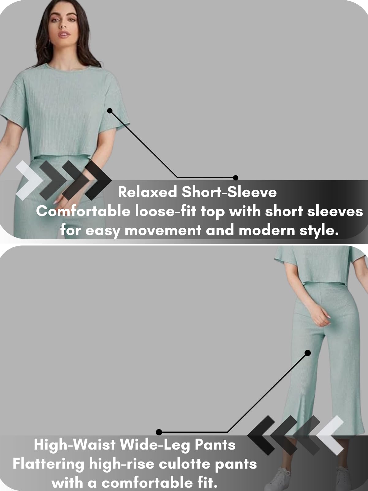 GRECIILOOKS Co ord - Conjunto elegante para mujer, vestido para mujer, traje de noche para mujer, conjunto de pijama occidental para verano, playa y resort, camiseta corta negra, moda casual y