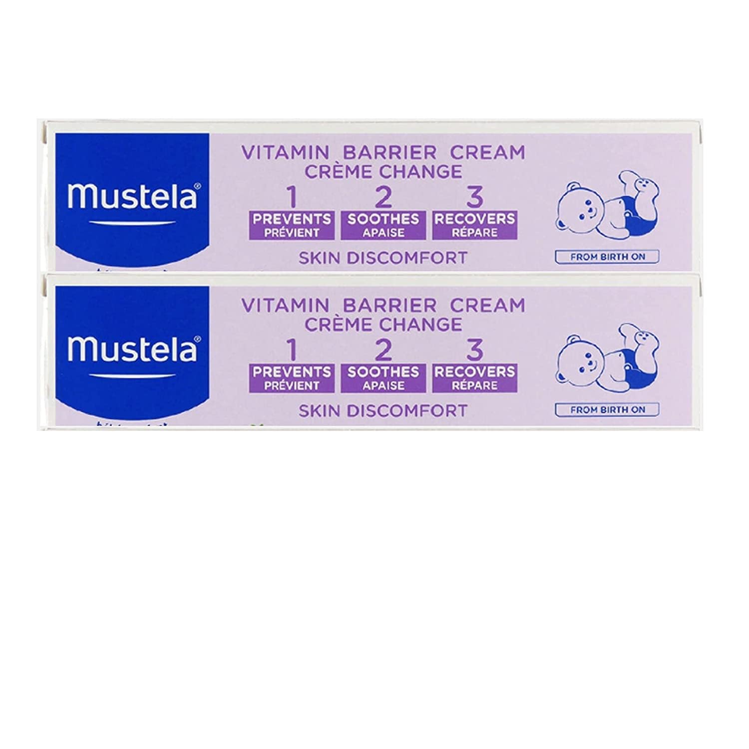 Mustela Baby 123 Vitamin Barrier Cream (Diaper Rash Cream) 100ml Buy 1 Get 1 free