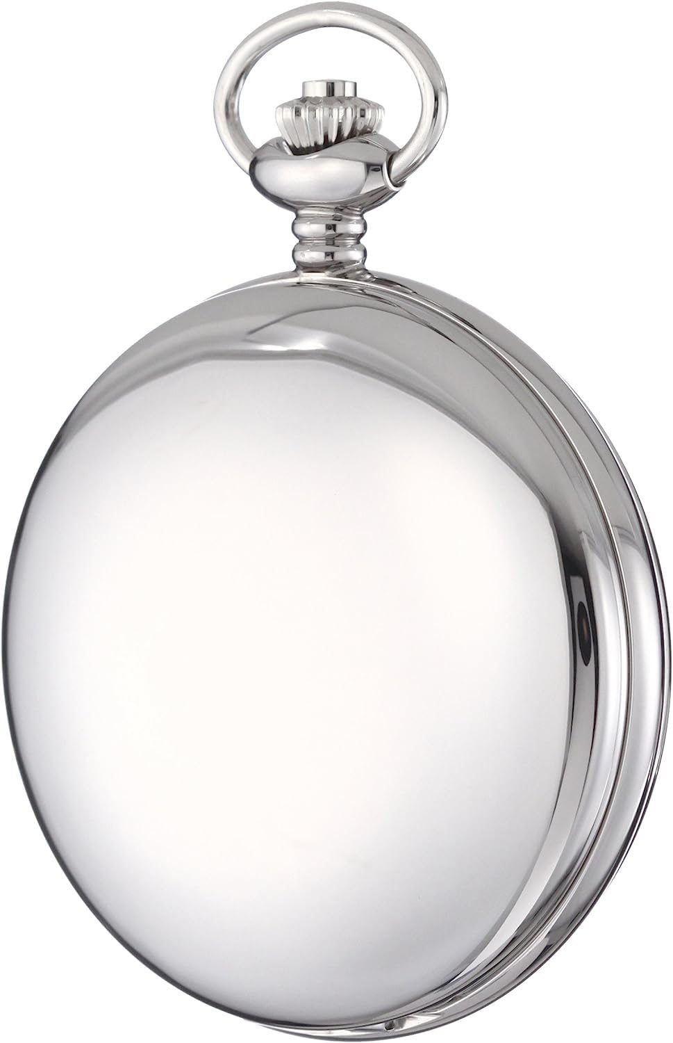 Charles Hubert 3905-W Men's Pocket Watch, Mechanical Hand Winding, Skeleton, Silver