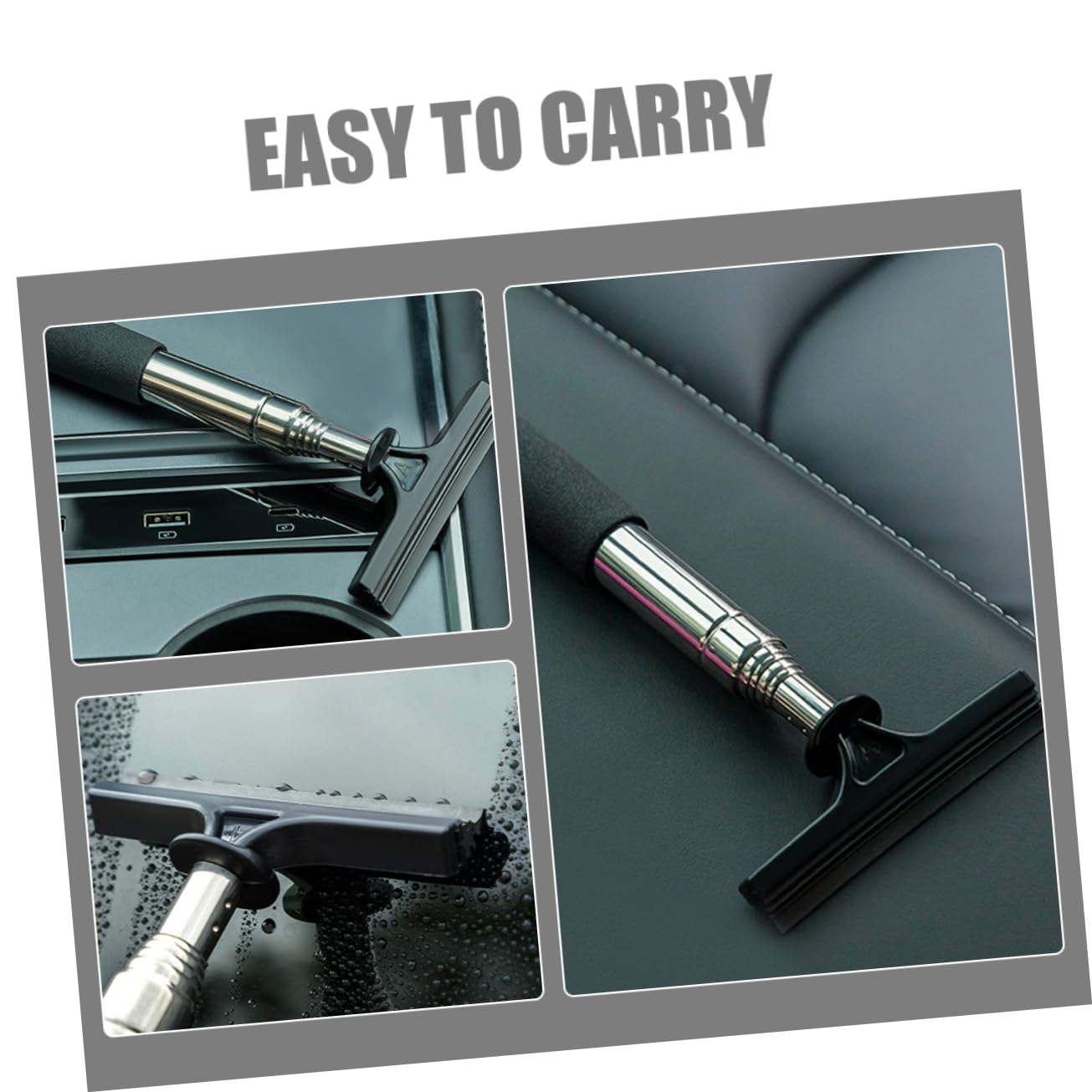 Gatuida 8pièces Raclettes Rétractables pour Miroirs De Voiture Outils De Nettoyage Pratiques Et Portables pour Rétroviseurs Élimine Humidité Buée