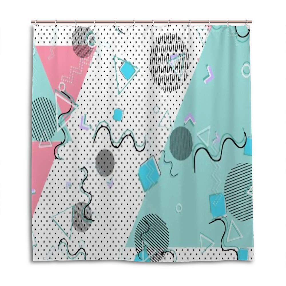 Rideau de douche lavable en machine polyester imperméable Memphis