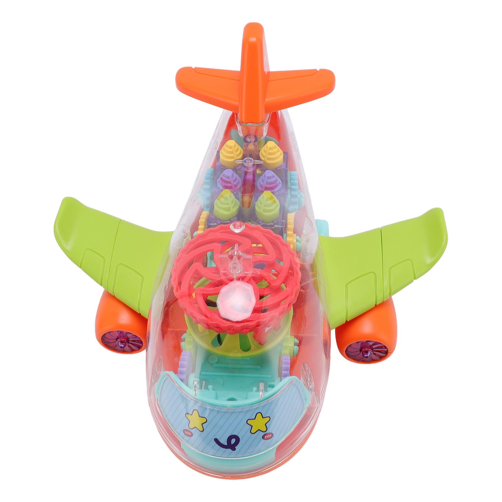 Avión eléctrico infantil con luces y música de engranajes 8