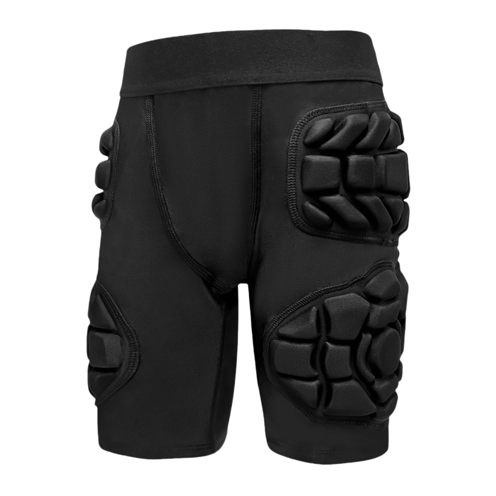 Topeter Cintura da calcio per ragazzi con imbottiture per fianchi e cosce, pantaloncini protettivi imbottiti a compressione con tasca per coppa