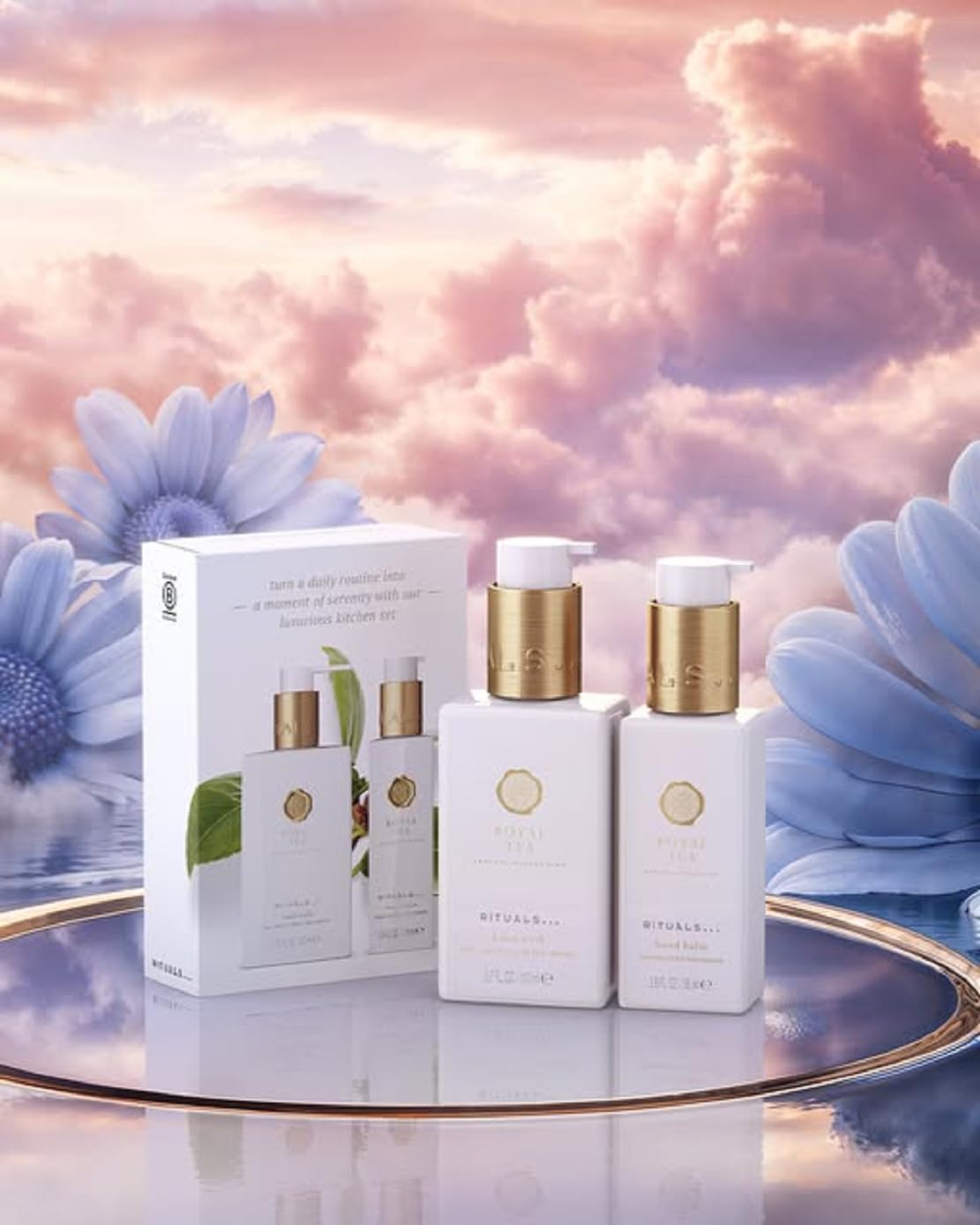 Rituals Private Collection Royal Tea Kit de voyage * Savon pour les mains 110 ml + baume pour les mains 85 ml