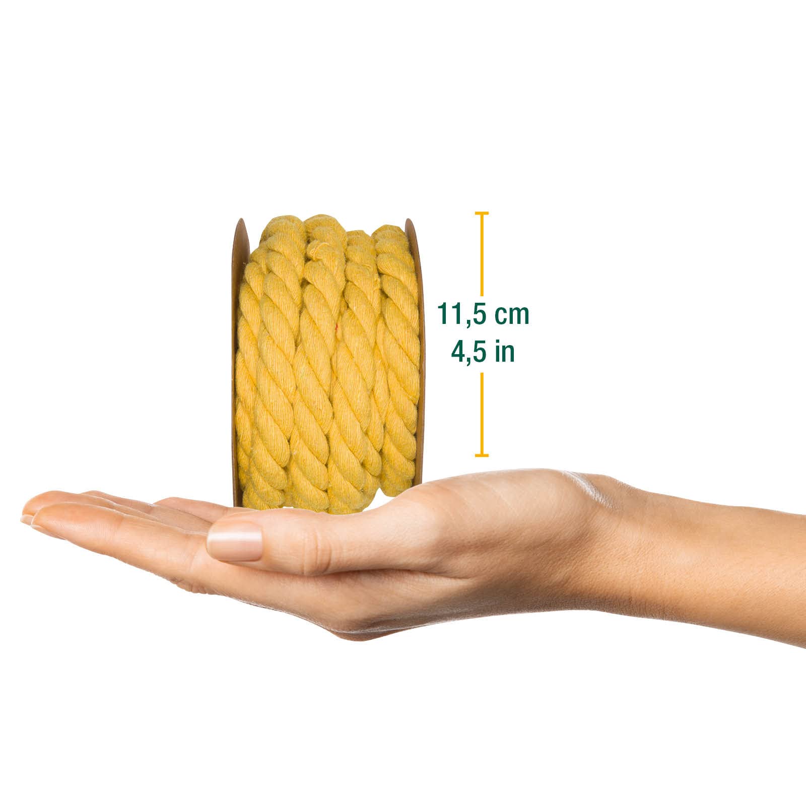 Halbach Seidenbänder Recycled Cotton Cord, Width: 10 mm/Length 4 Metres - Image 2