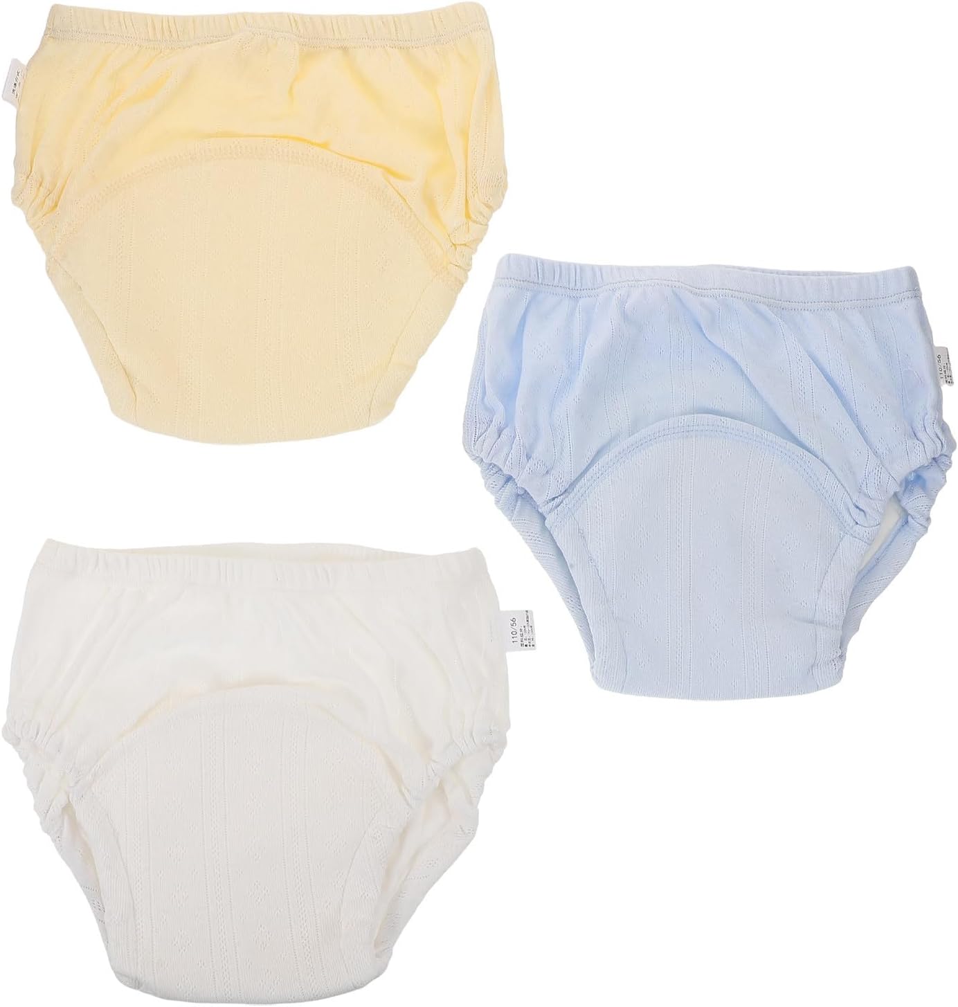 3pcs Unisex Training Pants Cotton Potty Underwear Breathable Reusable Diaper Covers for Boys and Size 110