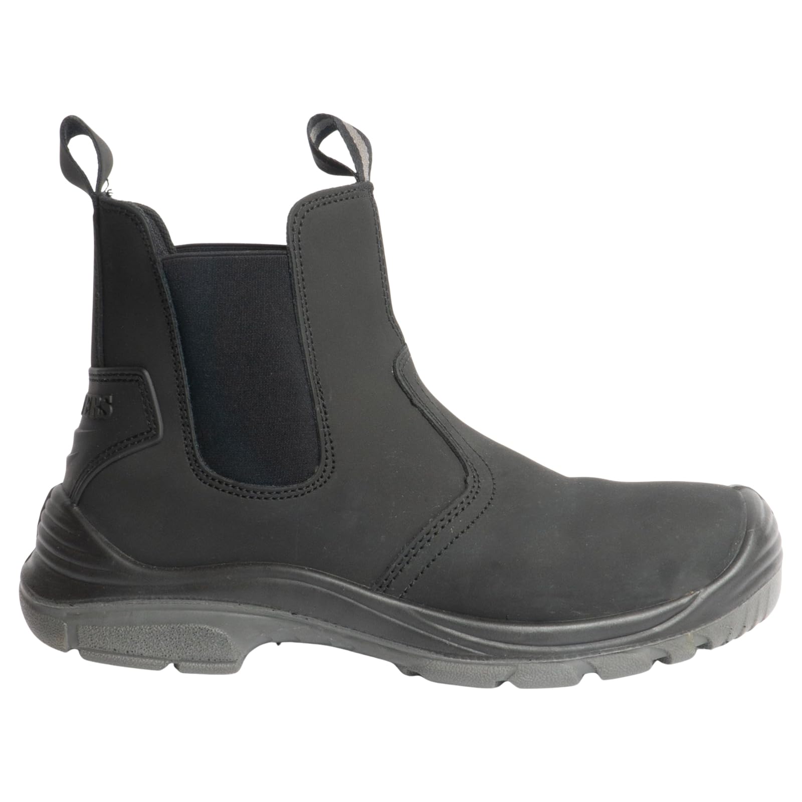 Grafters Mens Black Lightweight Safety Chelsea Dealer Work Boots M371A KD-UK
