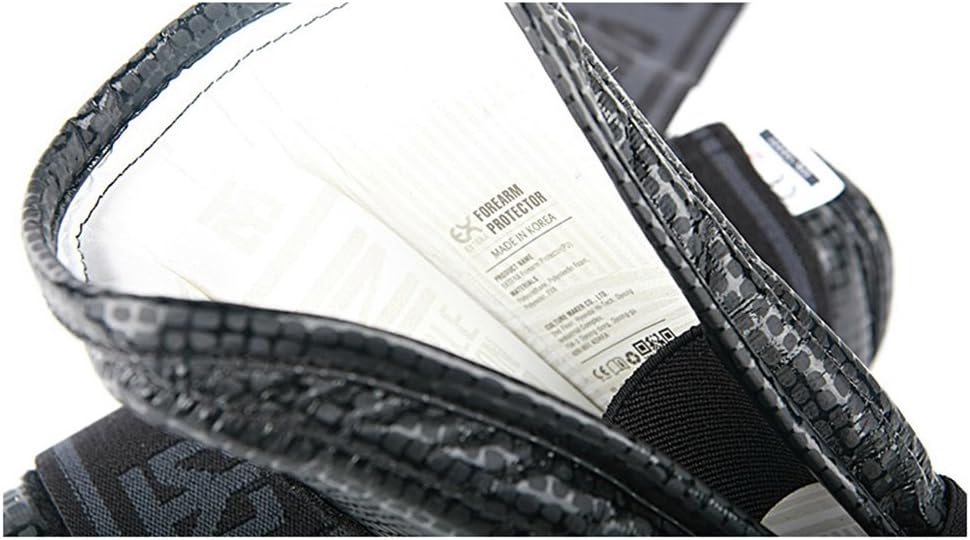 MOOTO EXTERA Forearm Protector White Black WTF Approved TKD Guard (1.XS(3.81-4.39ft or 116-134cm))