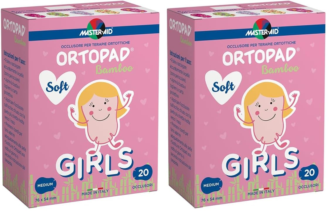 Ortopad Soft Girls M 20pz (Packung mit 2)