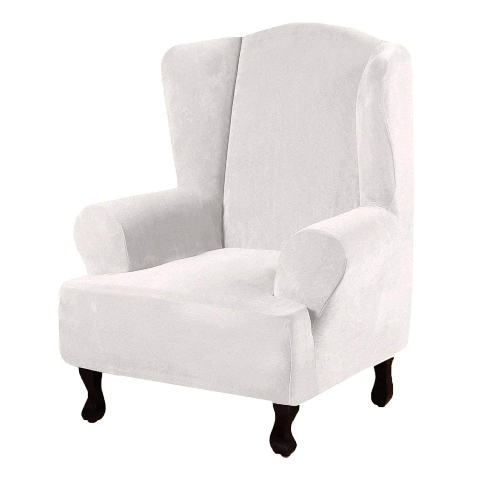 Housse de Chaise Club en Velours Extensible, Amovible Housses de