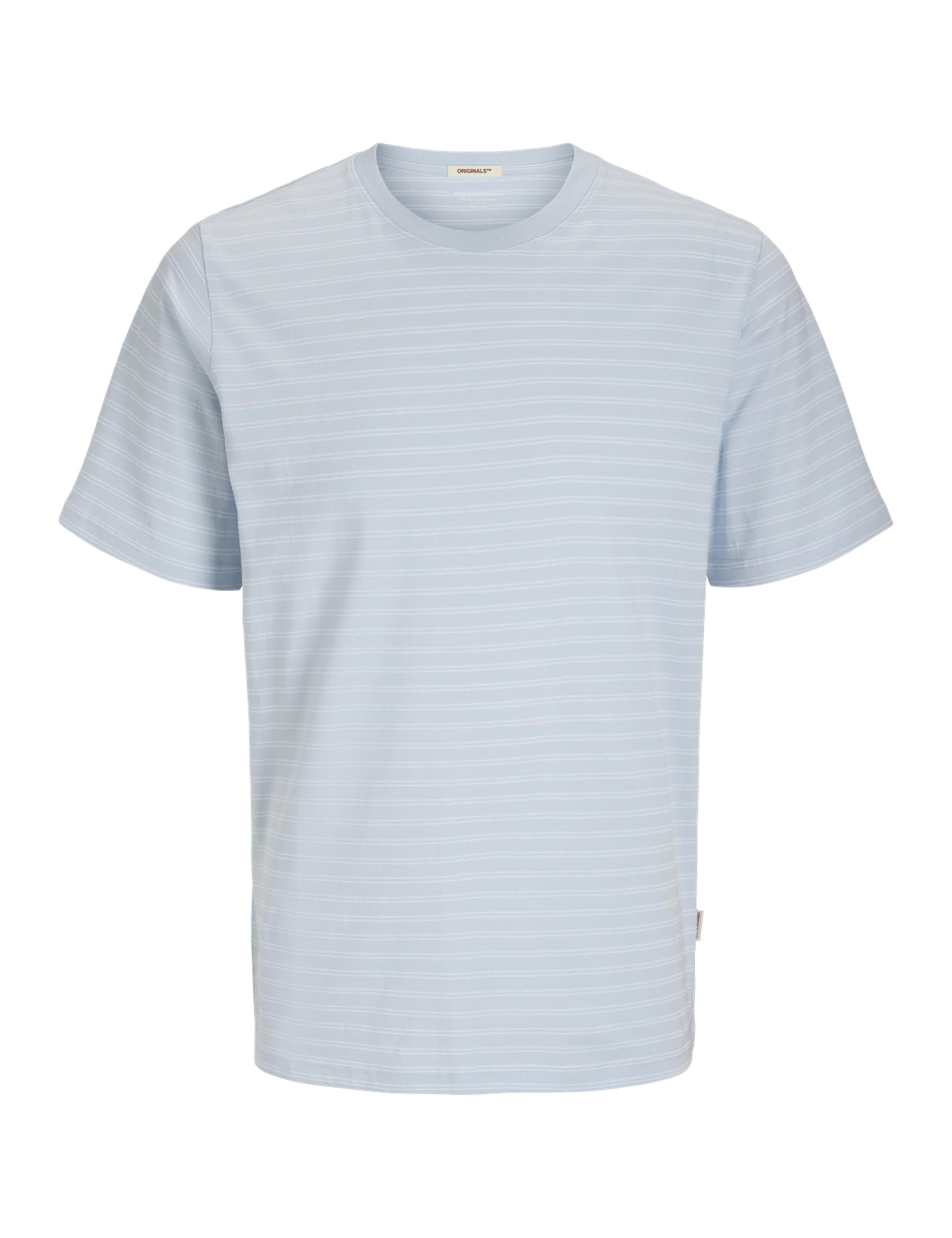 JACK & JONES Men's Jorcanggu Stripe Tee SS Crew Neck, Skyway, M