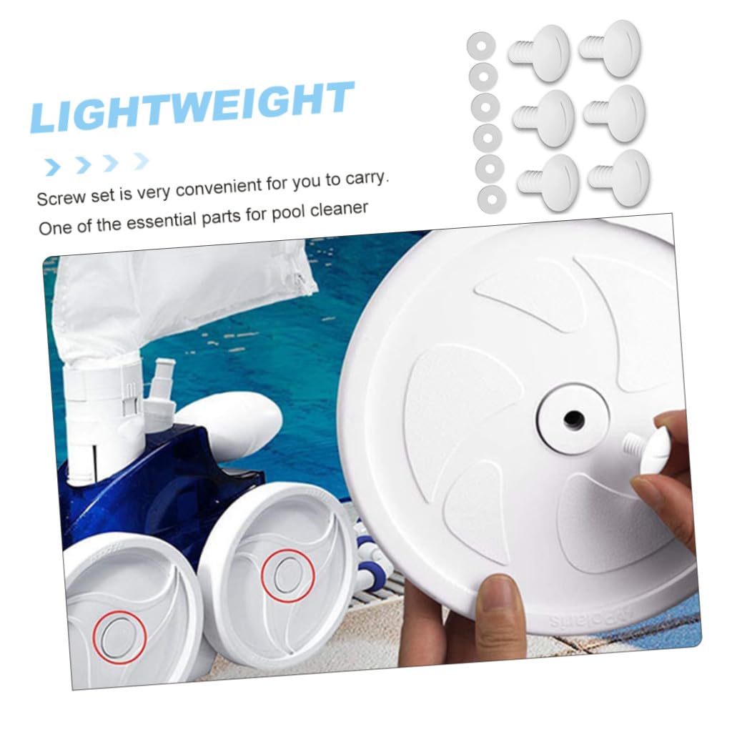 Toddmomy 5 Juegos De 280 Tornillos De Cubo para De Piscina Red para Hojas De Piscina Kit De Arandela De Rueda De Repuesto Estantes Limpiador De Fregadero Ganchos para
