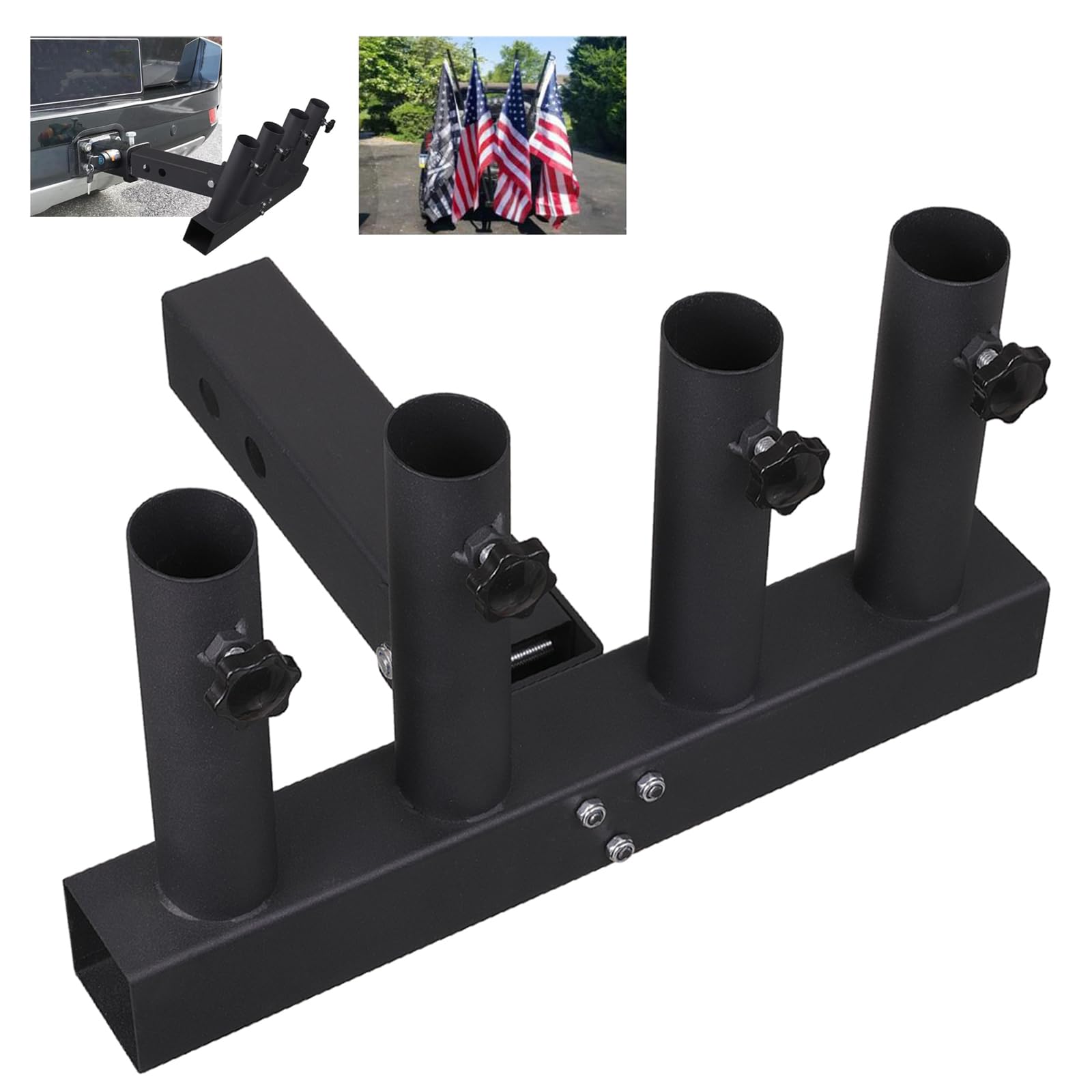 Amazon.com: VANROUG Upgrade Hitch Mount 4 Truck Flag Pole Holder,Fishing Rod Storage Rack Adjustable Angle for Any Vehicle with Standard 2" Hitch Receiver,Black : Automotive Amazon.com: VANROUG Upgrade Hitch Mount 4 Truck Flag Pole Holder,Fishing Rod Storage Rack Adjustable Angle for Any Vehicle with Standard 2" Hitch Receiver,Black : Automotive