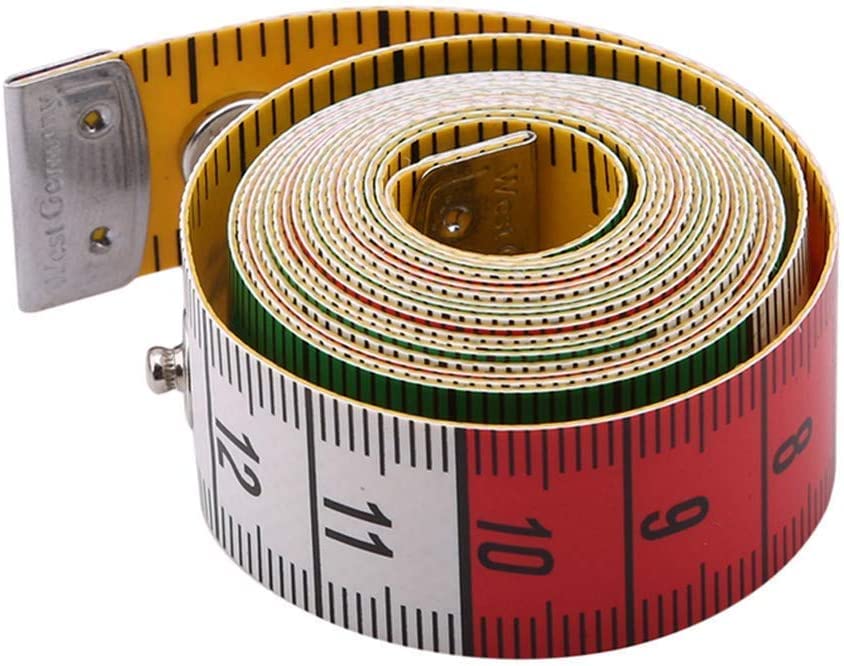 RWRAPS Metro a Nastro Morbido da 1,5 m, Righello colorato per sarti per Cucire con Bottoni Automatici