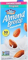 Vista 1 de Blue Diamond Growers - Leche de almendras brisa de almendras sin azúcar original, 32 onzas (paquete de 2)