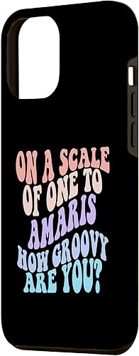 Miniatura 2 de iPhone 14 Pro Max AMARIS Cute Retro Girls Groovy AMARIS Personalized Name Case