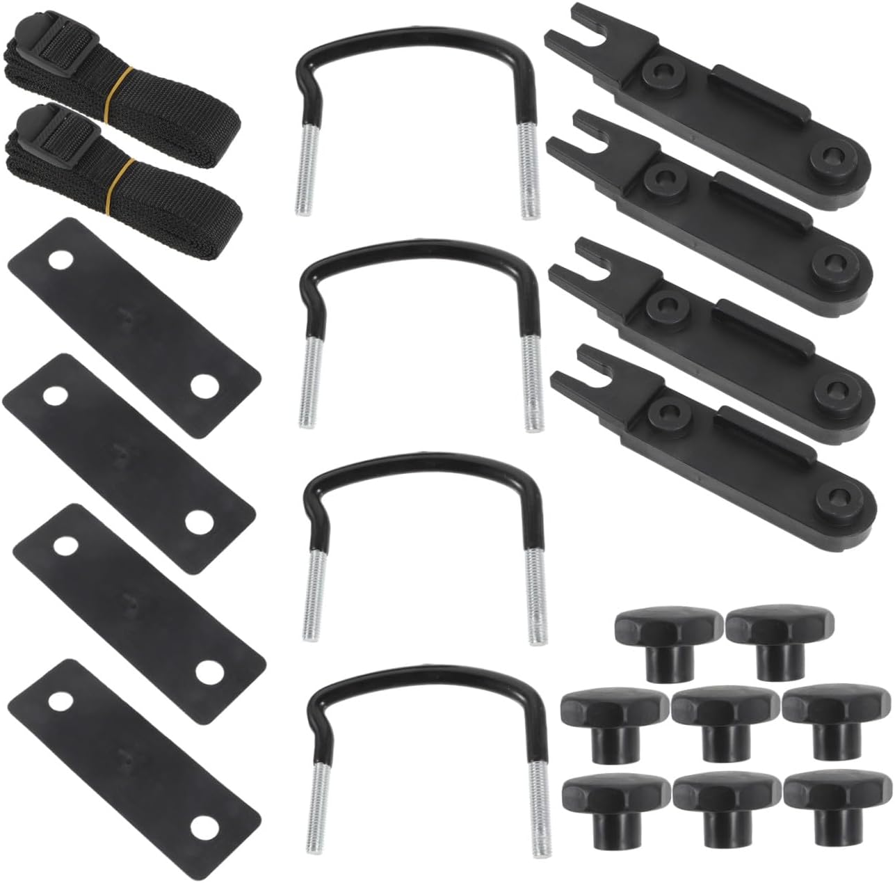 1set u Bolt Installation Accessory for Car Rooftop Clips Cargo Carrier Rack Mounting Brackets Stability Reduce Clutter Fits Vehicles Performance Easy Install