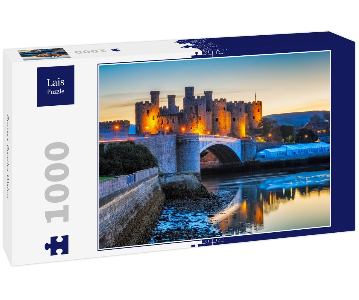Lais Puzzle Conwy Castle In Wales – 1000 Teile, Mit Detailreichem Druck Und Stabiler Schachtel