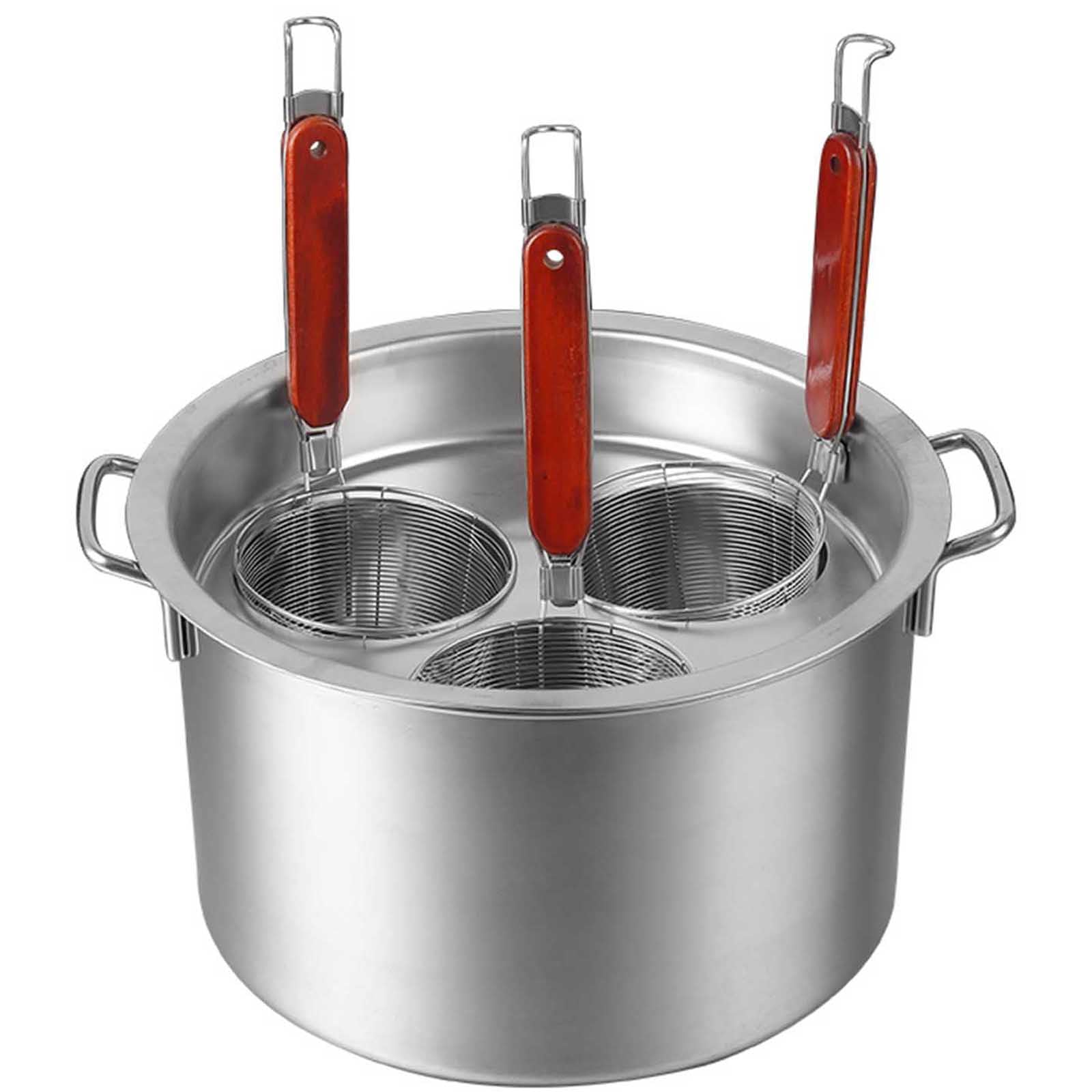 Edelstahl Nudelkocher Einsatz Set Nudelkocher Dampfgarer Mit Siebkörben Multipots Kochwerkzeug Für Nudeln Nudeln Knödel Home Kitchen Restaurant,3 Holes