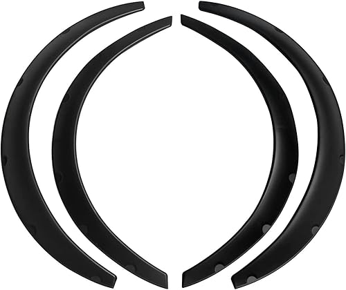 4 unids 33.268 in 30.709 in universal guardabarros guardabarros flexible poliuretano auto kit de carrocería negro