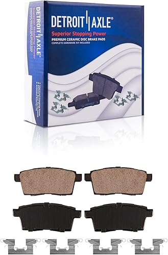 Miniatura 6 de Detroit Axle - Kit de freno trasero para Mazda CX-7 2007-2012 y pastillas de freno de cerámica 2008 2009 2010 2011 repuesto