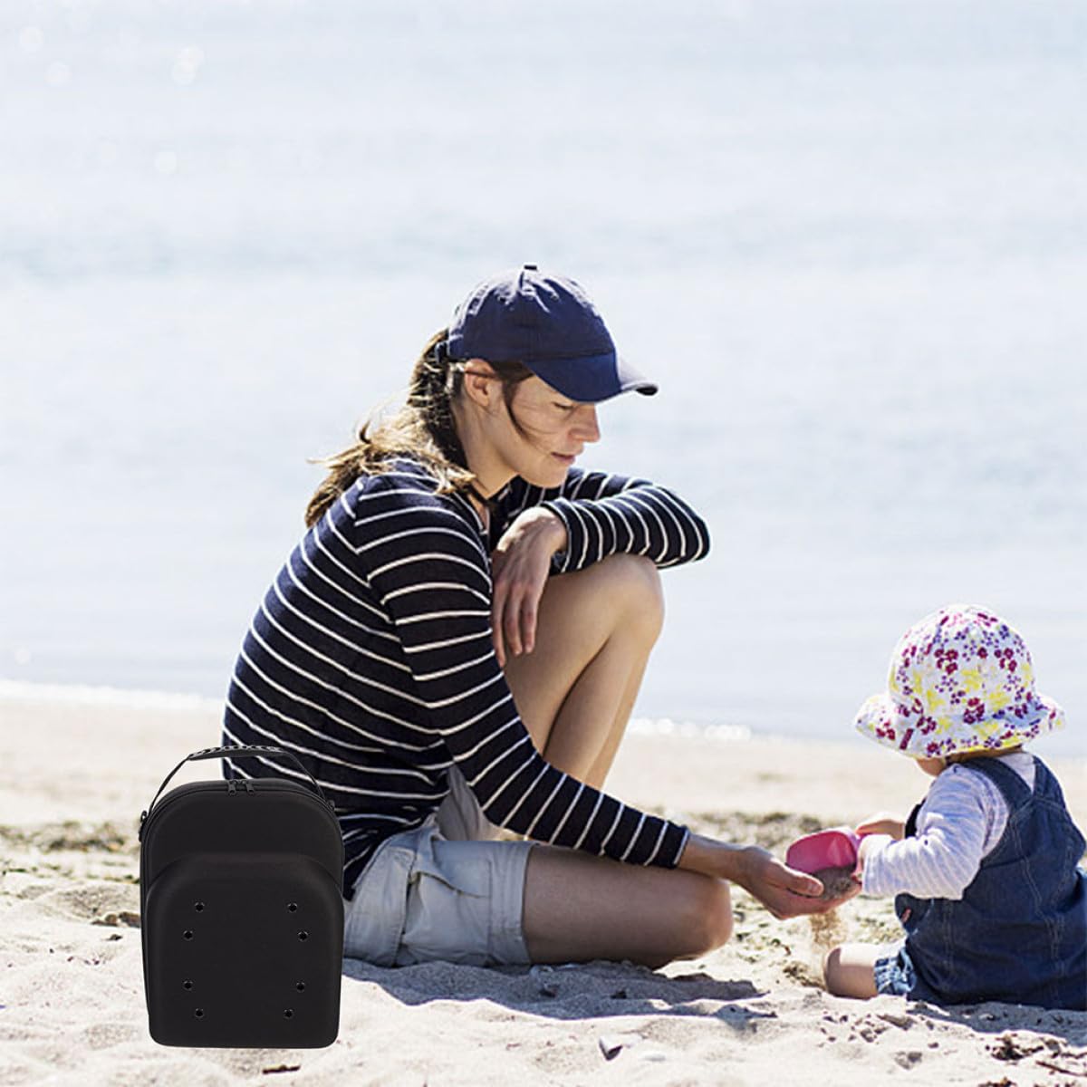 Ipetboom Estuche de Viaje para Gorras de Béisbol Rígido EVA Organizador Portátil Tamaño 33X26X14 CM Bolsa Protectora para Transportar Sombreros Accesorio Adecuado para Viajes y