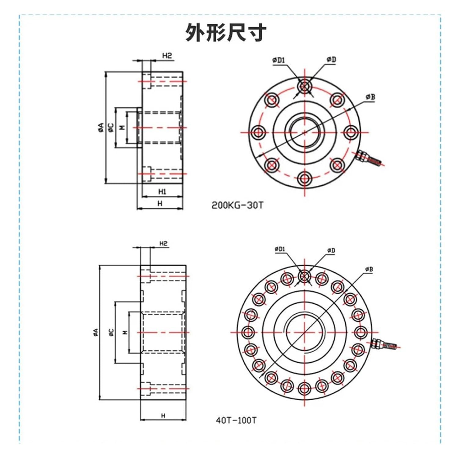 スポーク型ビーム高精度ロードセル圧力センサー圧力計量センサー重量センサー20kg 50kg 100kg 200kg 300kg 50
