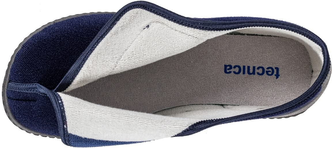 EXTRO STYLE Tecnica 3 Kle Blu, Linea Anziani, Microfibra, Scarpa Ortopedica Made in Italy, Plantare Estraibile, Chiusura a Strappo, Scarpe Ortopediche, Dispositivo Medico Classe 1