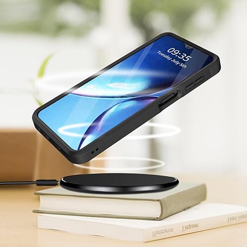 Miniatura 3 de Funda para Moto G Play 4G 2024, resistente de doble capa híbrida de policarbonato duro, goma suave, a prueba de golpes, funda protectora resistente