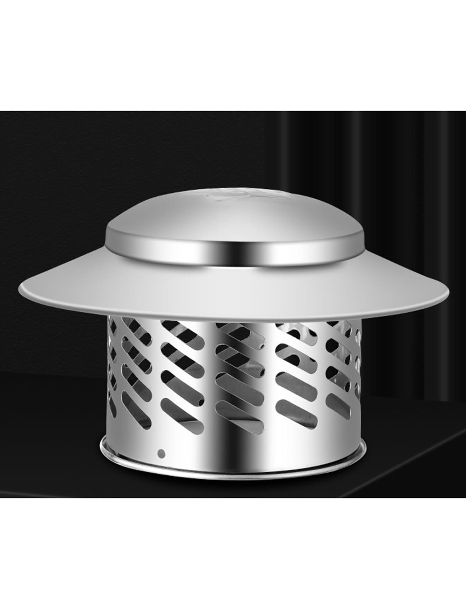Sombrerete de chimenea de acero inoxidable 304 con diseño aerodinámico y alta resistencia térmica