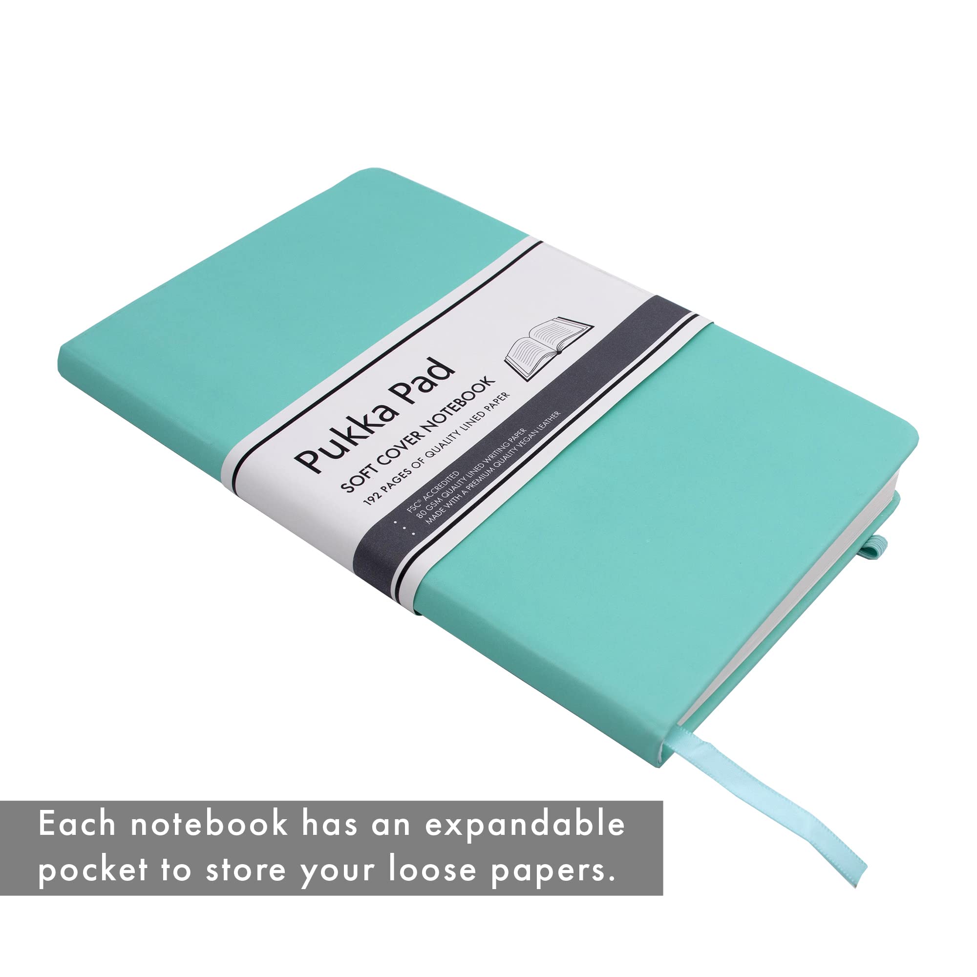 Pukka Pad, Soft Cover Notebook, 192 Pages of 80GSM Acid-Free Quality Lined Paper - Image 4
